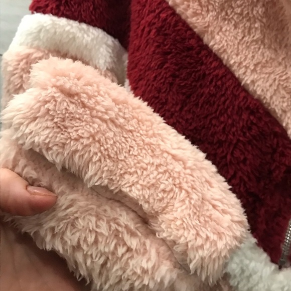 Sherpa Colorblock Chevron Half-Zip Pullover Sweater - Picture 5 of 6